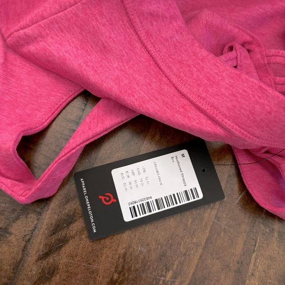 🎄🎁Peloton New Heathered Strappy Bra Pink Women’s M Sports Bra - Picture 10 of 10